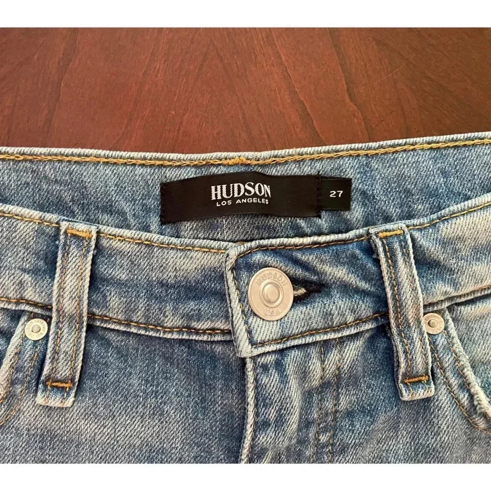 Hudson NWOT Hana Mini Denim Biker Shorts Size 27 NWOT - Picture 7 of 11